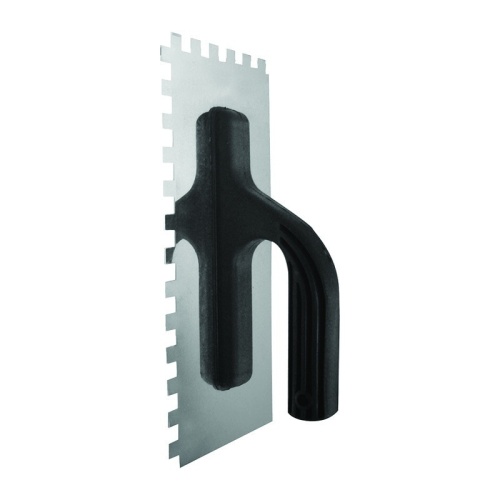 Гладилка Бибер 35314 нержавеющая зубчатая 8мм 130х270мм (12/60) фото 3