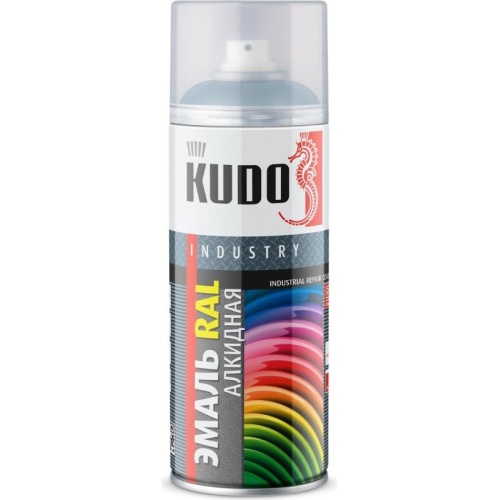 Эмаль аэрозольная универсальная Kudo KU-07035 Ral 7035 светло-серая 520 мл
