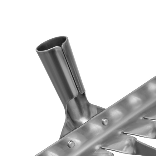 Грабли, нержавеющая сталь, 340 мм, 14 витых зубьев, без черенка, Сибртех фото 5