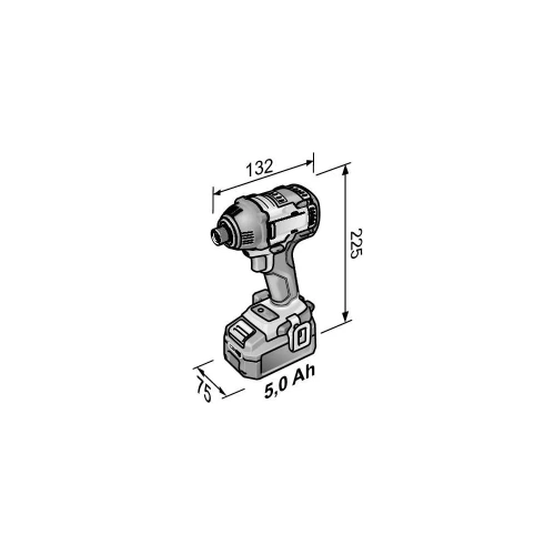 Трехскоростной ударный аккумуляторный шуруповерт FLEX ID 1/4" 18.0-EC/5.0 Set 504920 фото 6