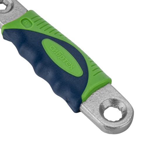 Ключ разводной, 150мм, переставная губка, 2-х комп. рукоятка Сибртех фото 6