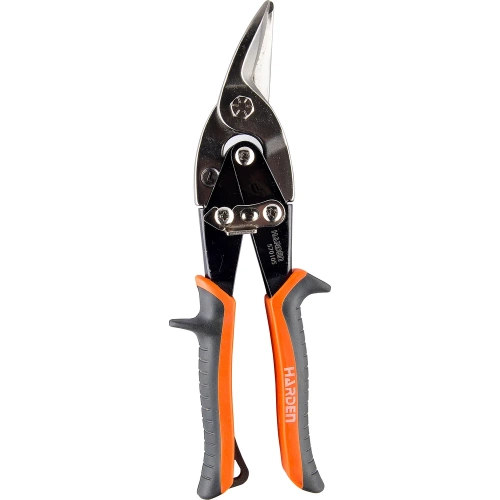 Ножницы HARDEN по металлу Мурена, 254 мм, левые, CRV, двухкомпонентная рукоятка  570105