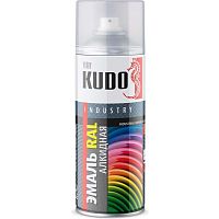 Эмаль аэрозольная универсальная Kudo KU-09005 Ral 9005 реактивный черный 520 мл