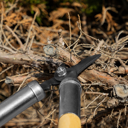 Сучкорез прямого реза, 500 мм, деревянные рукоятки, Горизонт, фото 10