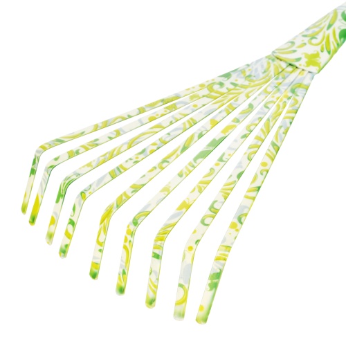 Грабли веерные 9 - зубые, 130 х 415 мм, стальные, пластиковая рукоятка, Flower Green, Palisad фото 4