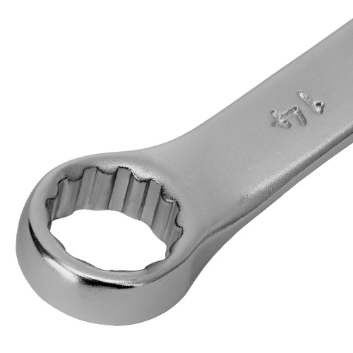 Ключ комбинированный, 14 мм, CrV, матовый хром Stels фото 4