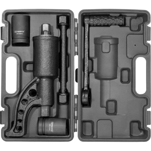 Ручной механический гайковерт 1"DR, 3800 Нм и головки торцевые 1"DR 32 мм, 33 мм Thorvik LSW2 52753 052753 фото 7
