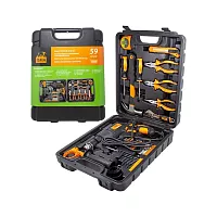 Набор инструментов с электрической дрелью ISMA 59 предметов, (220v,750w,0-2900об/мин),в кейсе ISMA-1059(50734)
