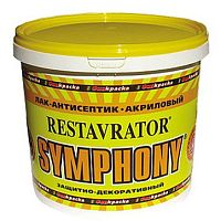 Лак-антисептик Symphony Restavrator глянцевый ЕР 9 л