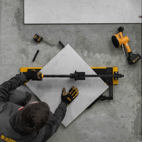 Плиткорез рельсовый 800х16мм, каретка на подш., стальная станина, усил. рукоятка-пенал Denzel фото 18