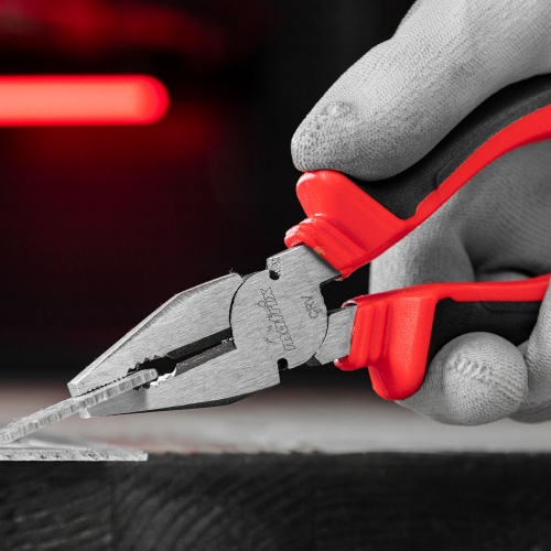 Плоскогубцы комбинированные, 160 мм, хром-ванадий, двухкомпонентные рукоятки Matrix фото 8