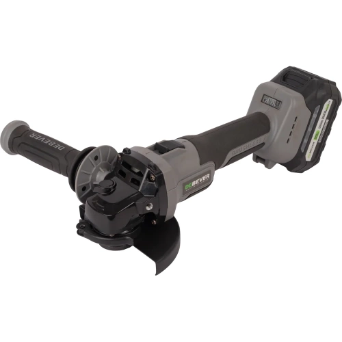 Угловая шлифмашина аккумуляторная Debever с бесщёточным двигателем, 125 мм, 20В, 3000 -10000 об/мин, 2,2 кг; в компл. АКБ 4,0 а/ч; з/у 2,0 а/ч DBE-9322BKIT Угловая шлифмашина аккумуляторная Debever с бесщёточным двигателем, 125 мм, 20В, 3000 -10000 об/мин, 2,2 кг; в компл. АКБ 4,0 а/ч; з/у 2,0 а/ч DBE-9322BKIT