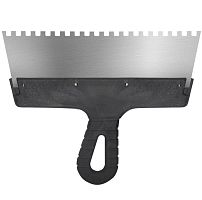 Шпатель фасадный Biber 35215 250 мм зуб 6х6 мм