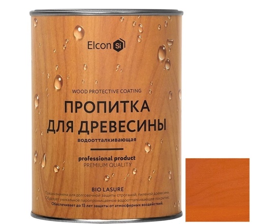 Пропитка для дерева водоотталкивающая Elcon Bio Lasure Осенний клен 0,9 л Пропитка для дерева водоотталкивающая Elcon Bio Lasure Осенний клен 0,9 л