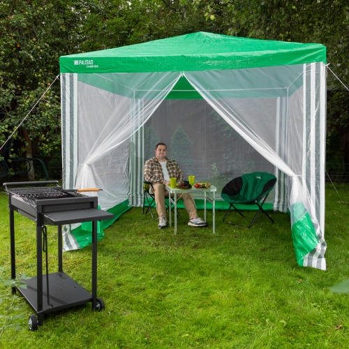 Тент садовый с москитной сеткой, 2.5 х 2.5/2.4, Camping Palisad фото 15