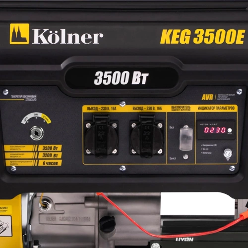 Генератор бенз. Kolner 3500/3200 Вт. 230В, KEG 3500E 8040200256 фото 4