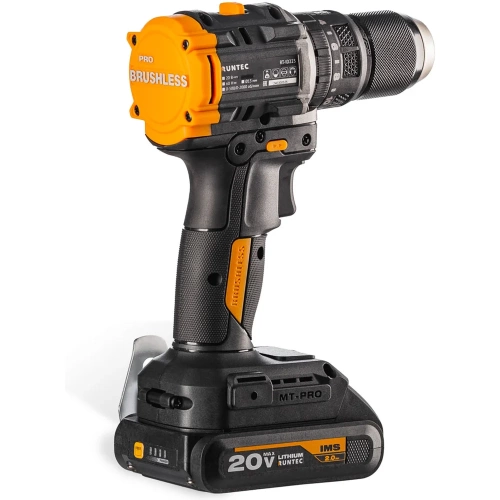 Дрель-шуруповерт ударная аккумуляторная RUNTEC PRO 13 мм, 20В, 2*2Ач, 60Нм RT-ID223 фото 3