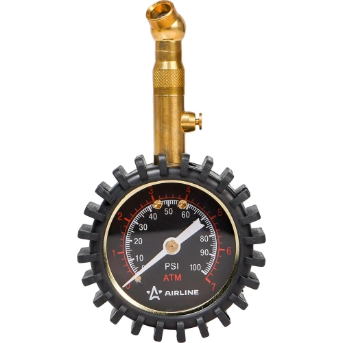 Стрелочный манометр Airline PRO 7АТМ, 50 мм, с клапаном сброса AEAS002