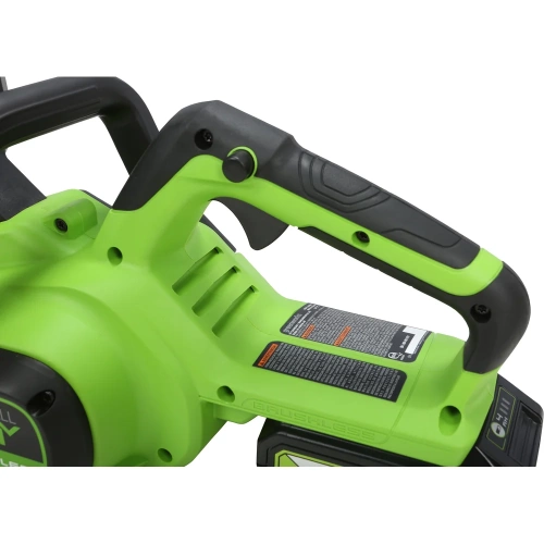 Цепная пила аккумуляторная GreenWorks GD24CS30 24V, 30см, бесщеточная, c 1хАКБ 4 Ач c USB и ЗУ 2007007USB4 фото 11 Цепная пила аккумуляторная GreenWorks GD24CS30 24V, 30см, бесщеточная, c 1хАКБ 4 Ач c USB и ЗУ 2007007USB4 фото 11