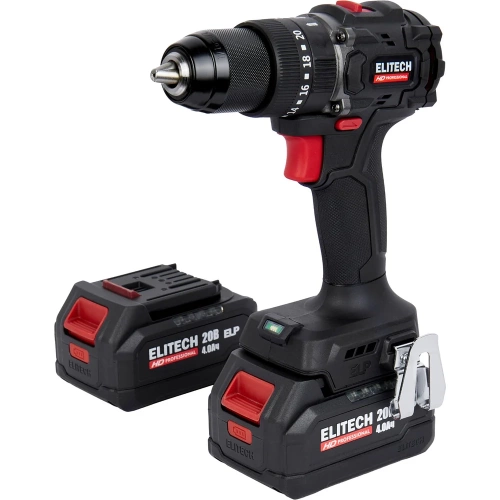 Аккумуляторная ударная дрель Elitech CD 20ISL2 (20В, 2х4Ач, 60Нм, BL) HD 205723 Аккумуляторная ударная дрель Elitech CD 20ISL2 (20В, 2х4Ач, 60Нм, BL) HD 205723