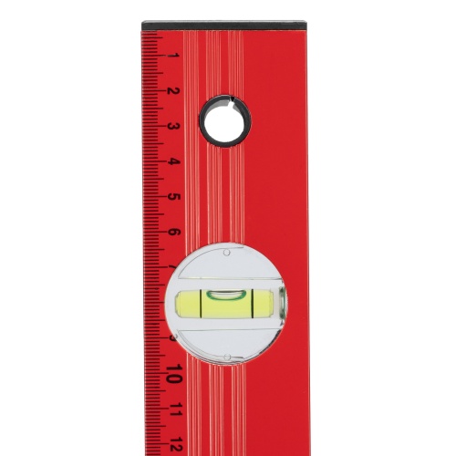 Уровень алюминиевый, 1500 мм, 3 глазка, красный, линейка Matrix фото 7