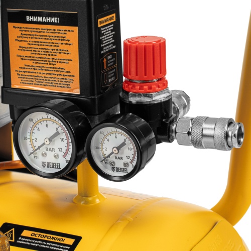 Компрессор воздушный прям. привод DCV1800/50, 1,8 кВт, 50 литров, 320 л/мин Denzel фото 21