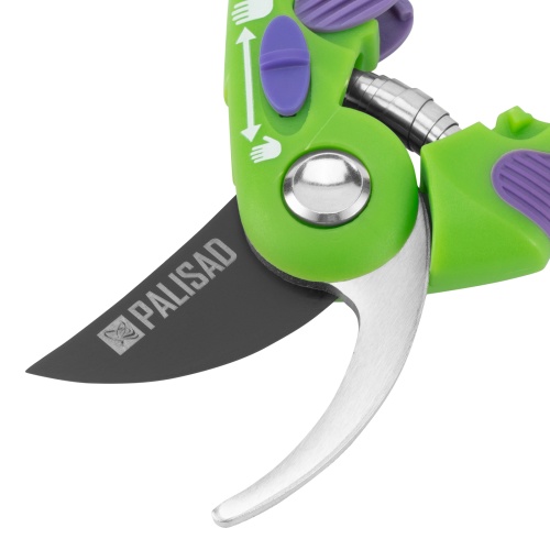 Секатор прямого реза, 215 мм, регулировка захвата, двухкомпонентные рукоятки, Palisad фото 3