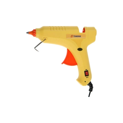 Клеевой пистолет ТУНДРА 80 Вт, 220 В, выключатель, индикатор, антикапля, шнур 1.3 м, 11 мм 6074035 фото 3