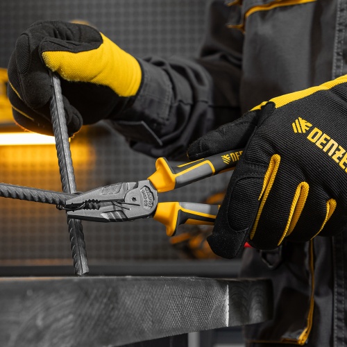 Плоскогубцы комбинированные 205 мм, трехкомпонентные рукоятки Denzel фото 8