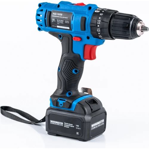 Аккумуляторная дрель-шуруповерт WorkMaster АШ-18ЛВ фото 3 Аккумуляторная дрель-шуруповерт WorkMaster АШ-18ЛВ фото 3