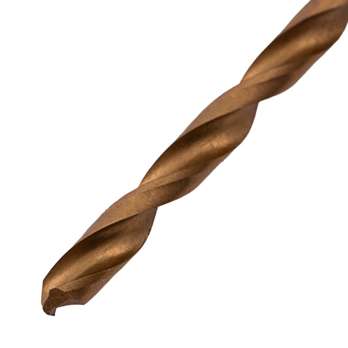 Сверло по металлу, 4.5 мм, HSS, нитридтитановое покрытие, цилиндрический хвостовик Matrix фото 3