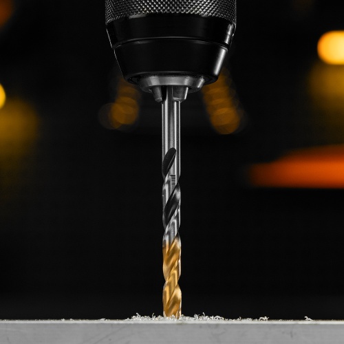 Сверло спиральное по металлу 6,5 x 93мм, Р6М5, Golden Tip, многогранная заточка Denzel фото 11 Сверло спиральное по металлу 6,5 x 93мм, Р6М5, Golden Tip, многогранная заточка Denzel фото 11