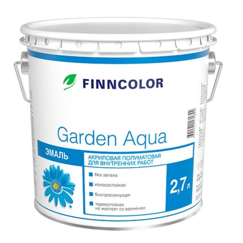 Эмаль акриловая Finncolor Garden Aqua A 2,7 л