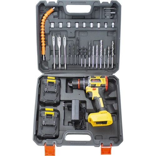 Аккумуляторная дрель бесщеточная EDON AD-21PBL набор 24895 фото 3