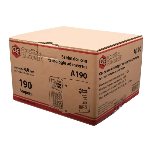 Инверторный аппарат электродной сварки QUATTRO ELEMENTI A 190 248-528 фото 10 Инверторный аппарат электродной сварки QUATTRO ELEMENTI A 190 248-528 фото 10