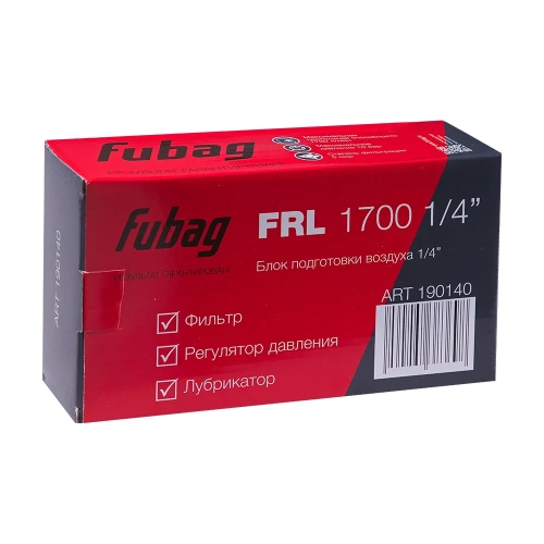 Блок подготовки воздуха FRL 1700 1/4" FUBAG 190140 фото 5