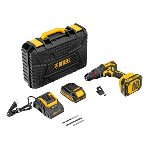 Дрель-шуруповерт аккумуляторная ударная бесщет. CIDH-BL-20, Li-Ion, 20 В// Denzel фото 18
