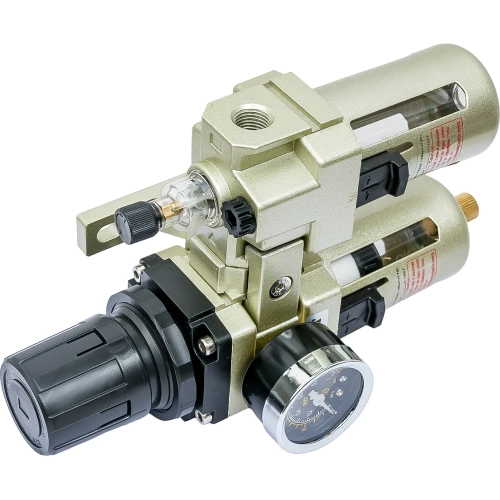 Фильтр-влагоотделитель для компрессора с регулятором давления и лубрикатором (1/4"; 1700 л/мин; 10 бар) Gigant GAC3010-02 фото 7 Фильтр-влагоотделитель для компрессора с регулятором давления и лубрикатором (1/4"; 1700 л/мин; 10 бар) Gigant GAC3010-02 фото 7