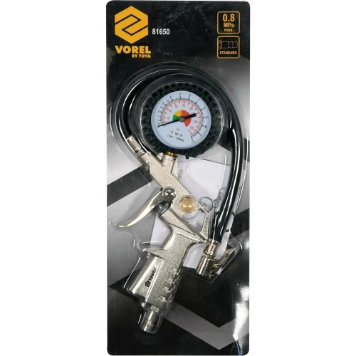Пистолет для накачивания колес VOREL с манометром 81650 фото 4