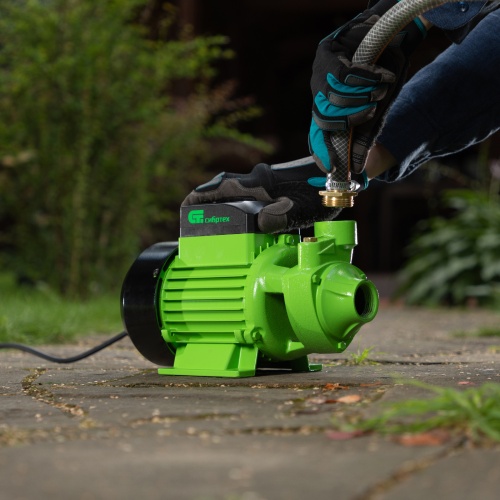 Садовый поверхностный насос СПН370-Ч, 370 Вт, напор 25 м, 1700 л/ч, чугун Сибртех фото 16