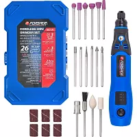 Гравер аккумуляторный Forsage (3.6V, Li-ion 600Ah) в комплекте с насадками, набор 26 предметов F-IXO VI(61454)