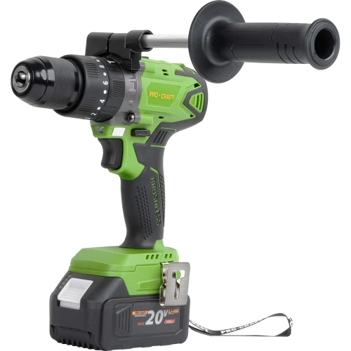 Шуруповерт аккумуляторный PROCRAFT PA18BL 20В 50Нм (2 АКБ 4Ач+ЗУ+Кейс) PA18BL-2B-C Шуруповерт аккумуляторный PROCRAFT PA18BL 20В 50Нм (2 АКБ 4Ач+ЗУ+Кейс) PA18BL-2B-C