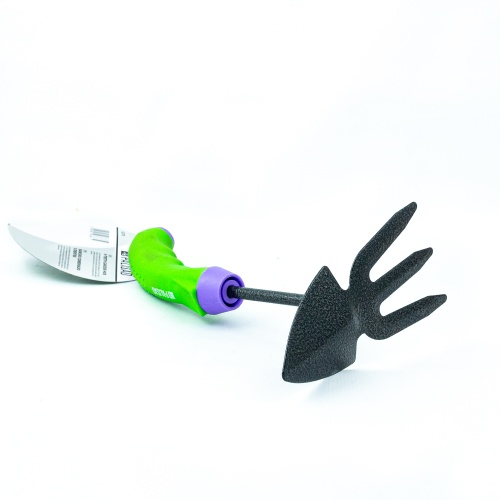 Мотыжка комбинир, профиль "лепесток" и 3-зубая, защ. покр, обрез. эргономичная рукоятка Palisad фото 2