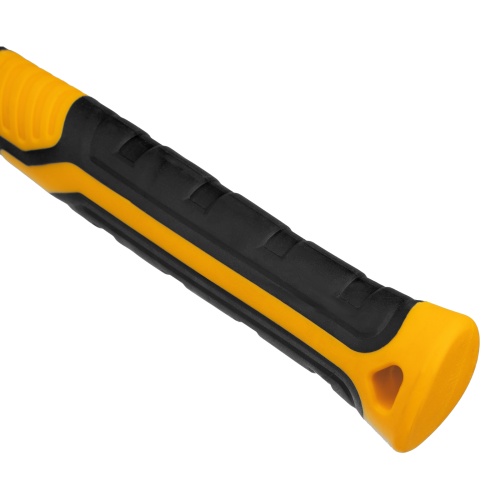 Киянка резиновая, 450 г, черно-белая, фибергласовая рукоятка c TPR покрытием Denzel фото 4