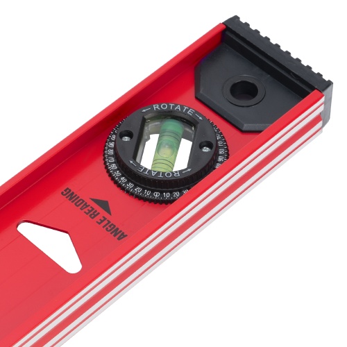 Уровень алюминиевый "Рельс", 600 мм, 3 глазка, усиленный Matrix фото 6