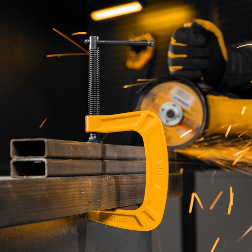 Струбцина G-образная, усиленная, 75 мм Denzel фото 11