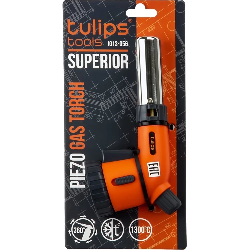Газовая горелка для цангового баллона Tulips Tools 360, керамика, пьезо IG13-056 фото 3 Газовая горелка для цангового баллона Tulips Tools 360, керамика, пьезо IG13-056 фото 3