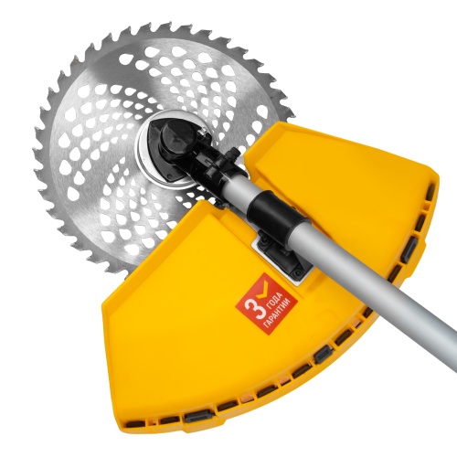 Триммер бензиновый DT-52E, 52 см3, неразъемная штанга, электростартер, состоит из 2 частей Denzel фото 4