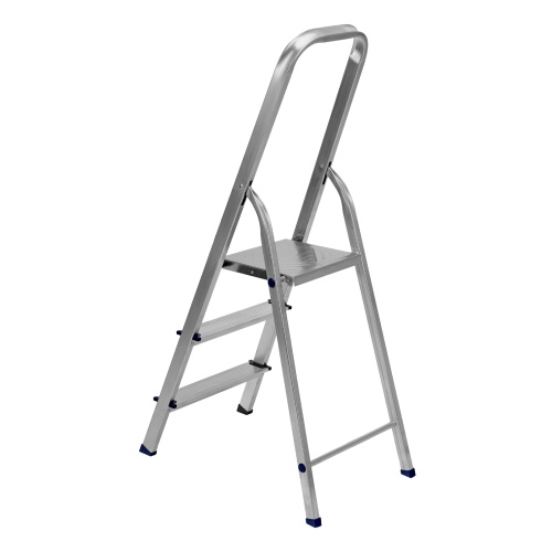 Стремянка, 3 ступени, алюминиевая, Сибртех фото 2