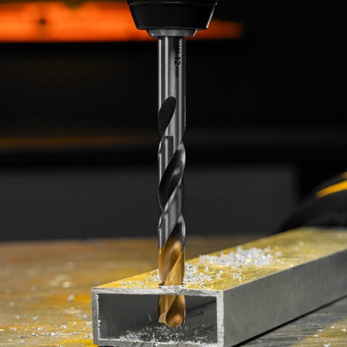 Сверло спиральное по металлу 12 x 151мм, Р6М5, Golden Tip, многогранная заточка Denzel фото 10 Сверло спиральное по металлу 12 x 151мм, Р6М5, Golden Tip, многогранная заточка Denzel фото 10